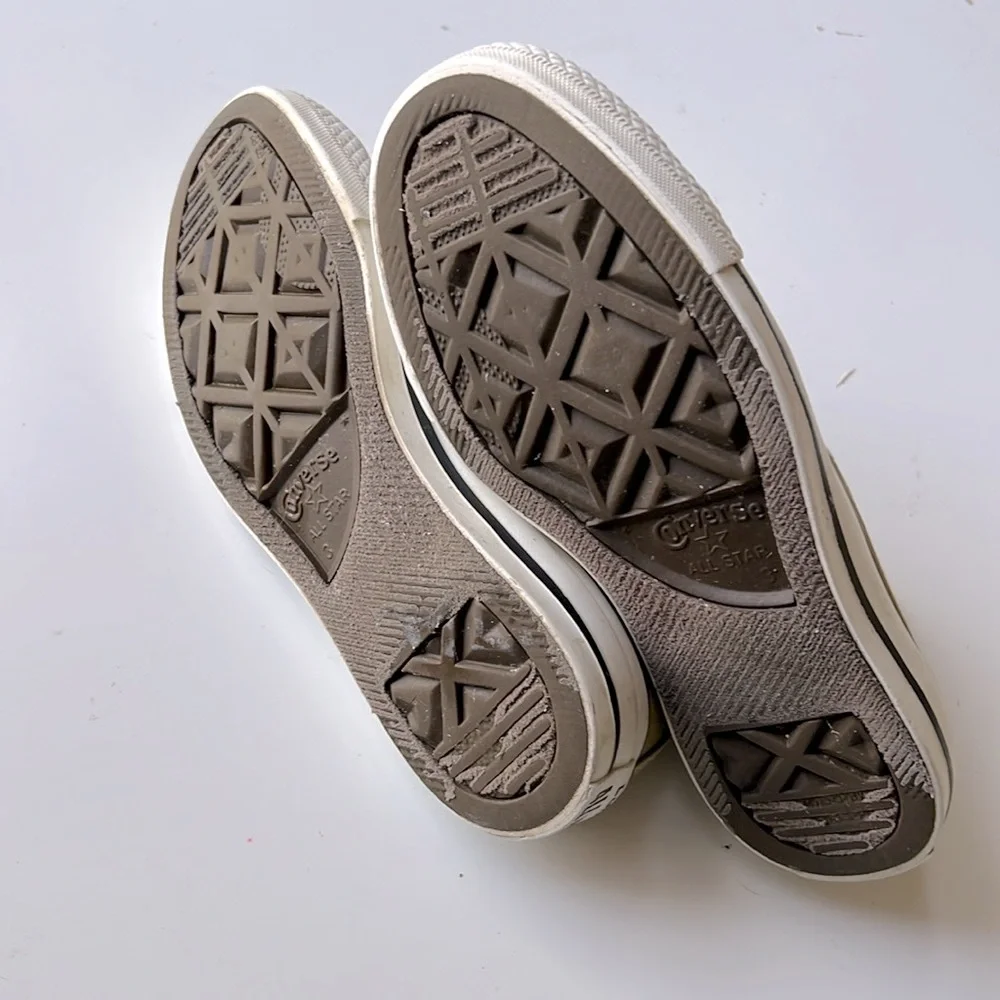 Converse All Star Canvas low top Sneakers Unisex Olive Khaki Dill Green,M3/W5